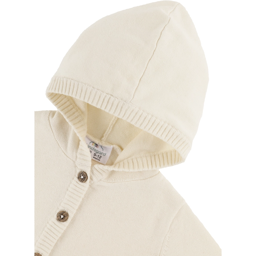kindsgard Strickjacke mit Kapuze strikka creme