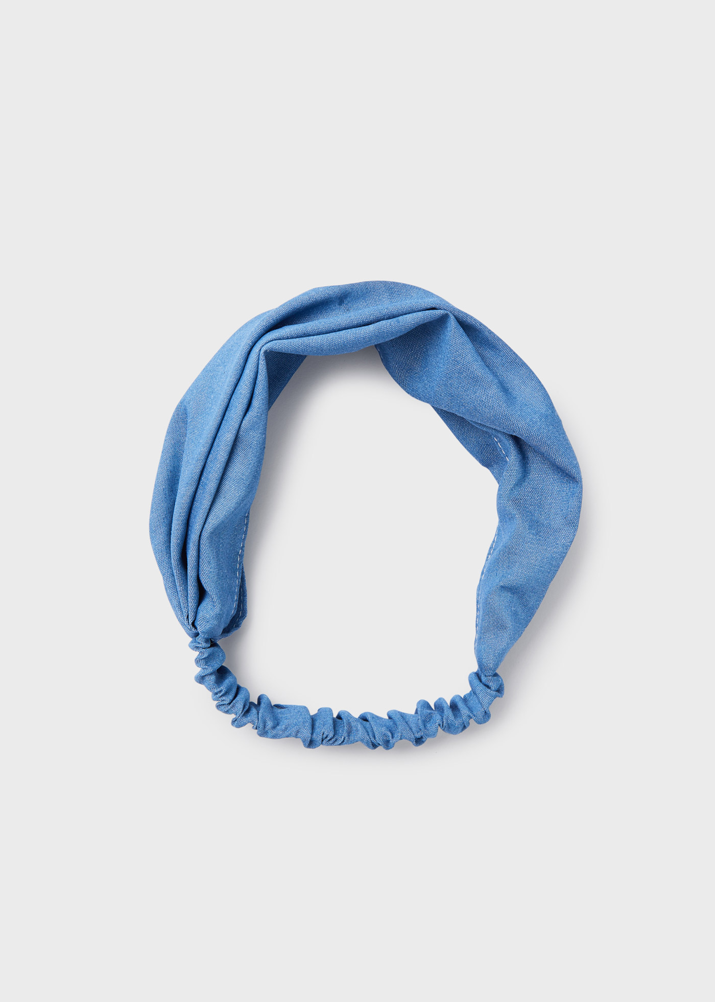 faixa de cabelo turbante de jeans para meninas