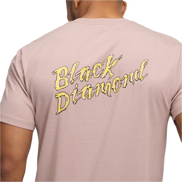 T-shirt escalade BLACK DIAMOND SHREDDED SS TEE PALE MAUVE
