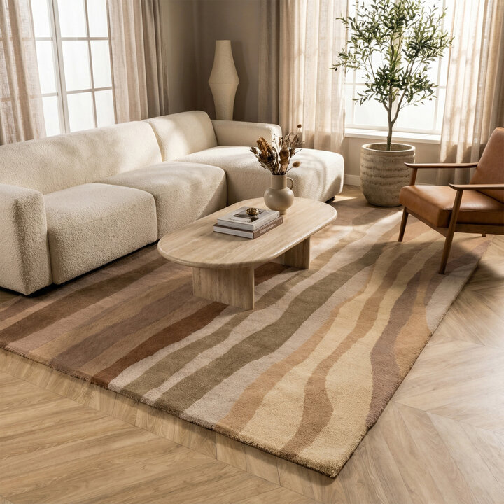 Wollen vloerkleed - Liora Beige
