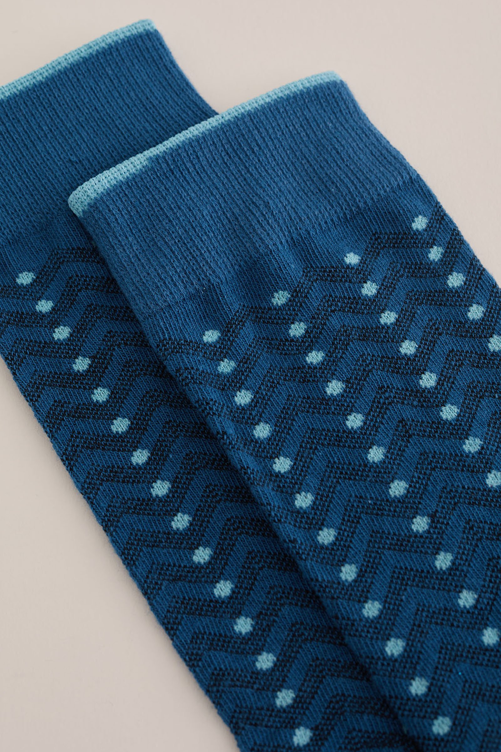 sokken met dessin WE Fashion Blauw