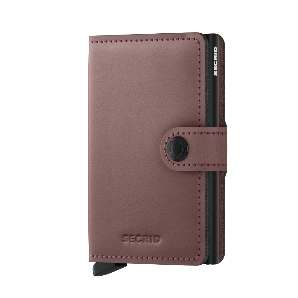 SECRID  Minipung matte med kortholder, 4-6 kort - Rosa