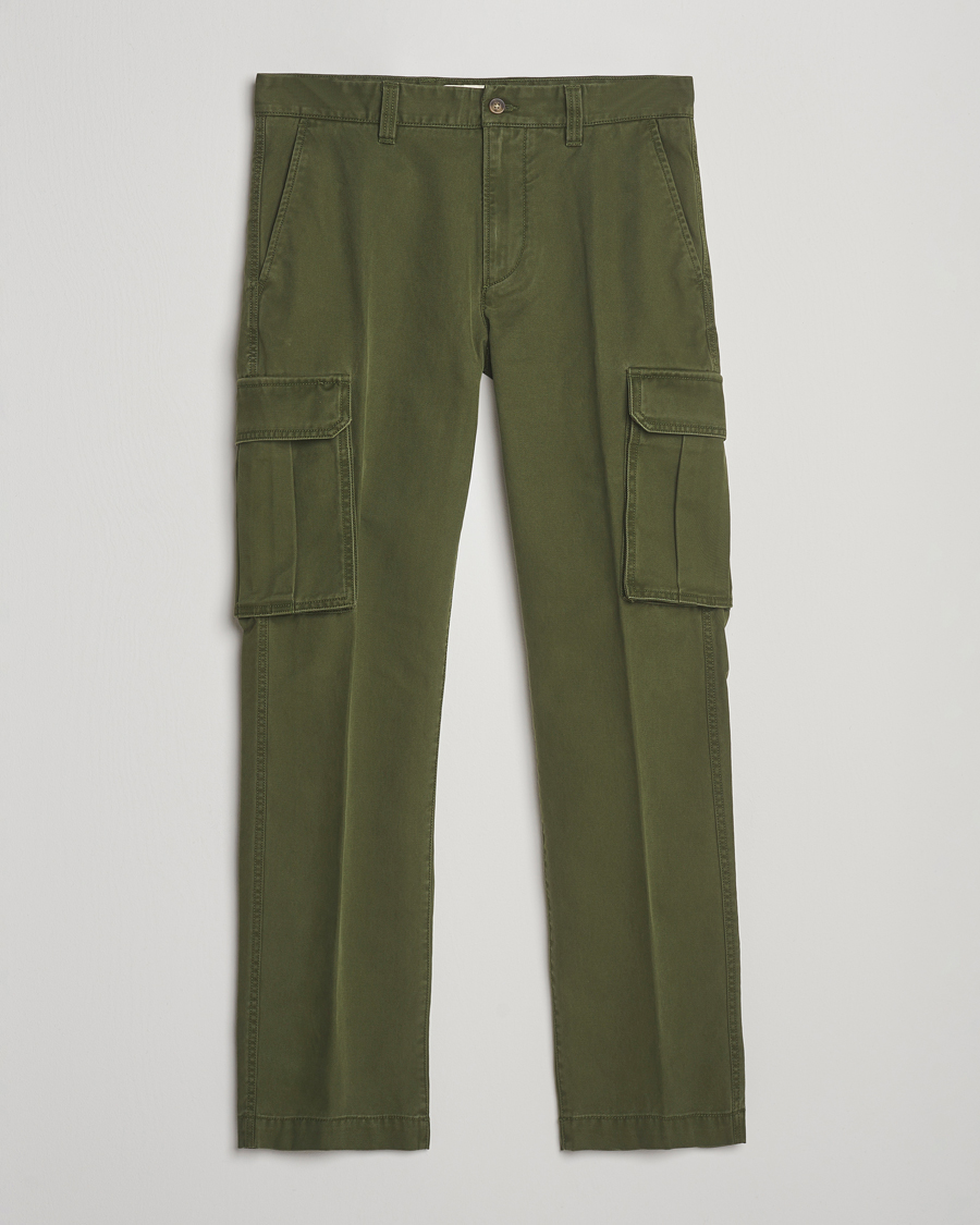 GANT Regular Fit Cotton Twill Cargo Pants Country Green