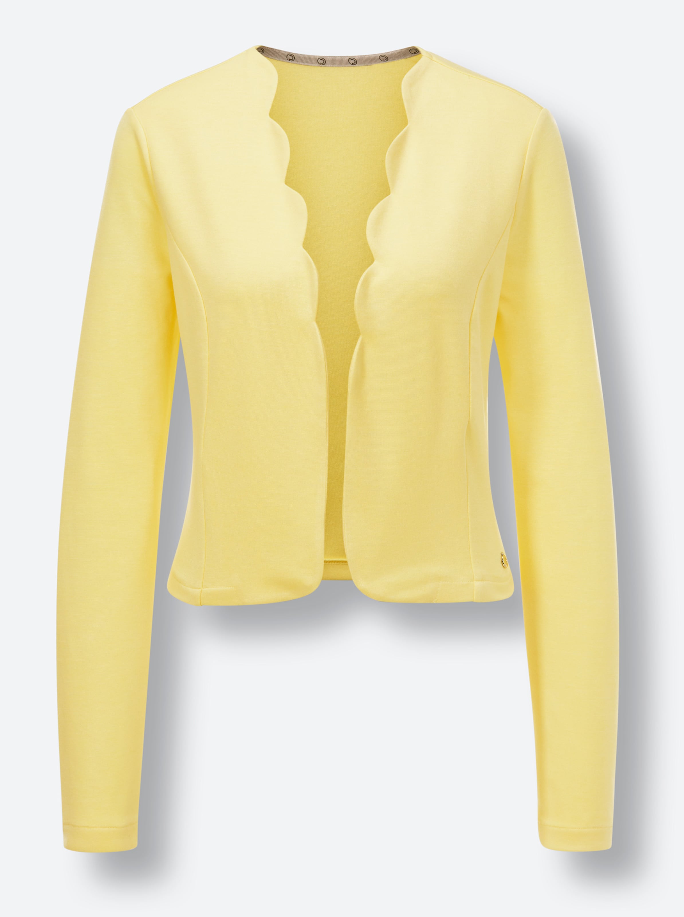 CREATION L PREMIUM Modal-Shirtjacke in zitrone