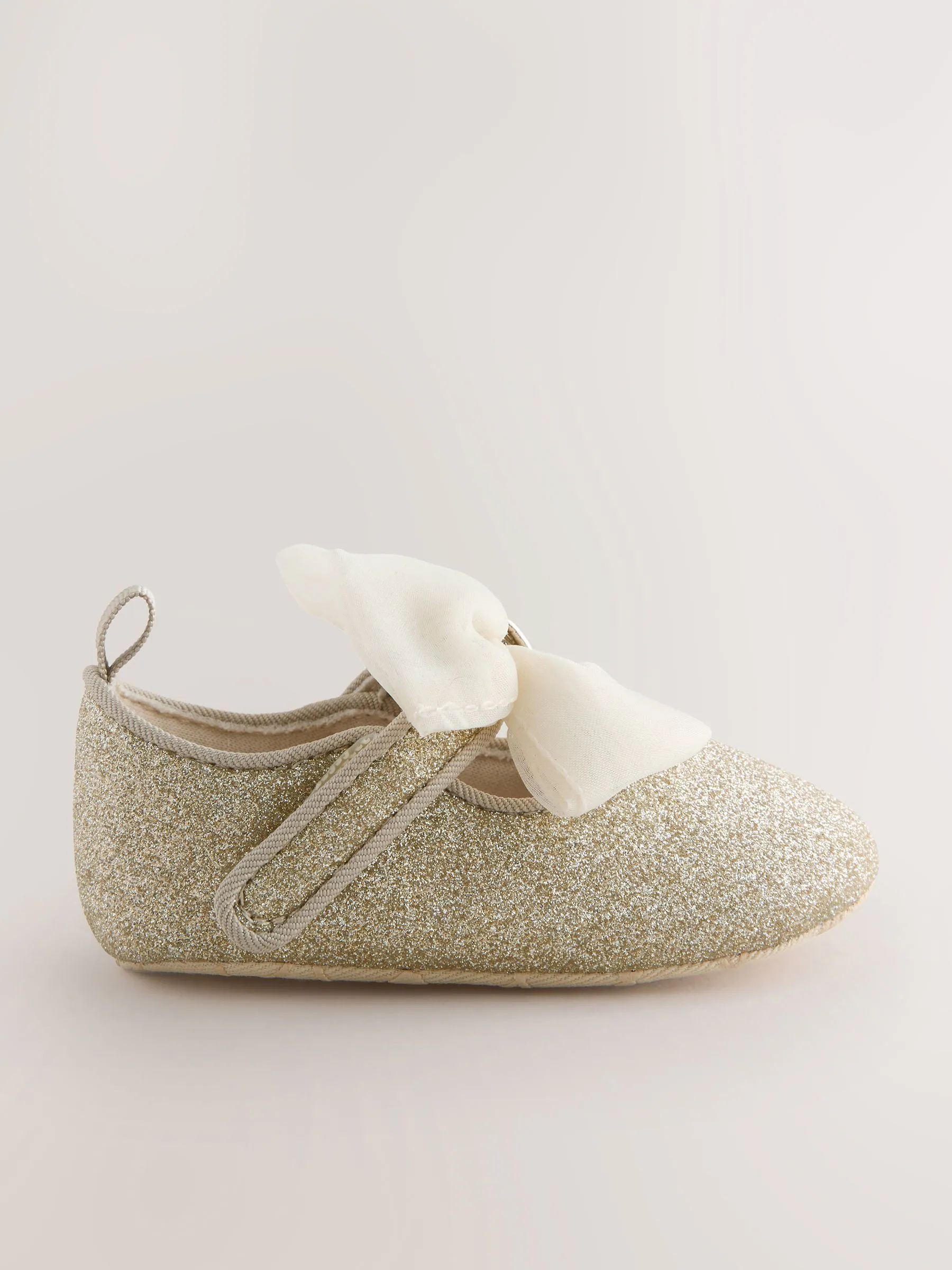 Goud - Baker by Ted Baker babyslofjes met strik voor meisjes