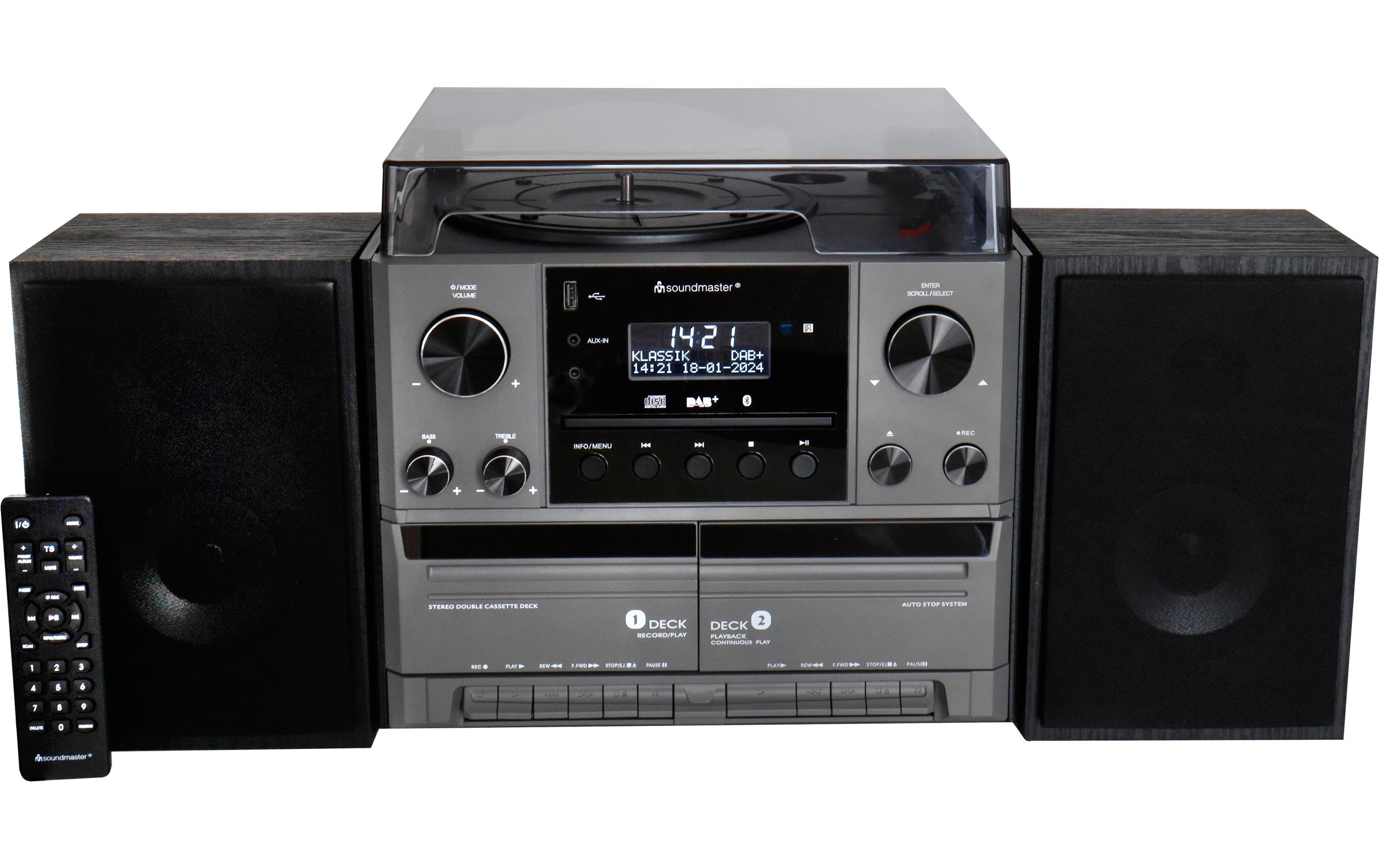 Soundmaster Stereoanlage »MCD5600 Grau« ( Digitalradio (DAB+) | FM-Tuner )