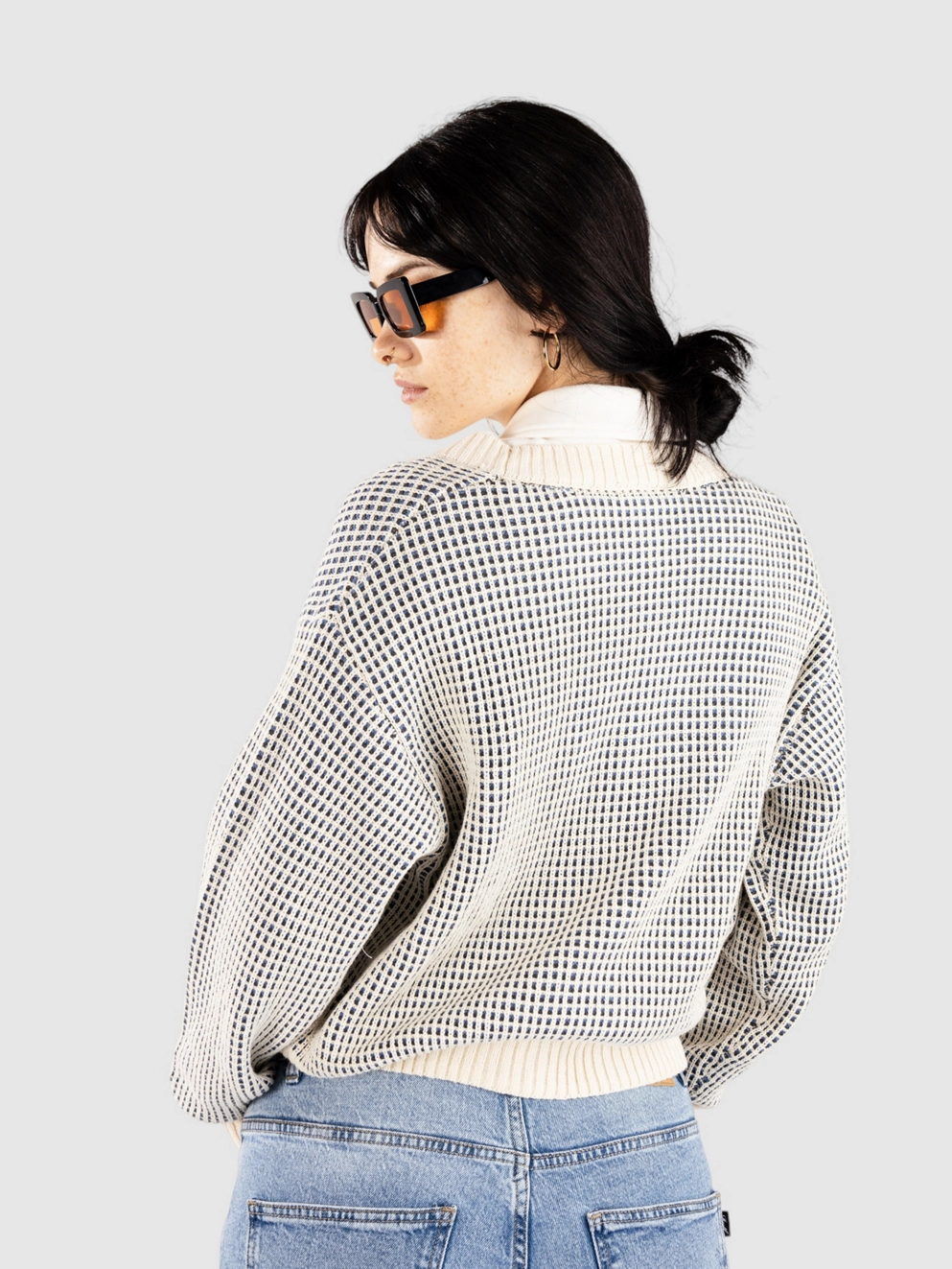 Levi's Snowflake Cardigan butter cream stripe