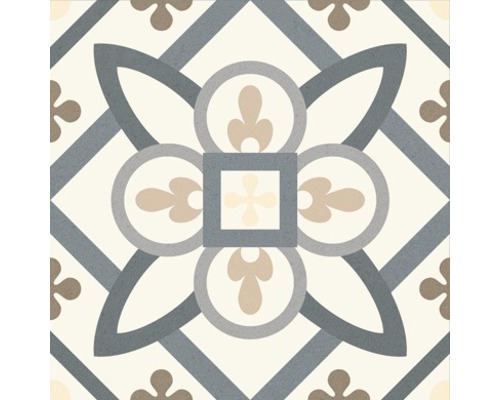 Porseleinen wand- en vloertegel Heritage tacogrijs in 76 verschillende designs 16,5 x 16,5 cm
