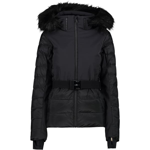 Veste de ski CMP WOMAN SKI JACKET ZIP HOOD BLACK