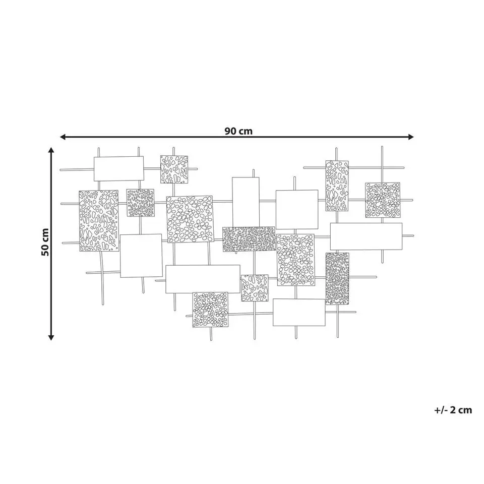 ASTATINE - Wanddecoratie - Goud - Metaal