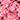 Top met print en stuctuur Multi Pink-Rood