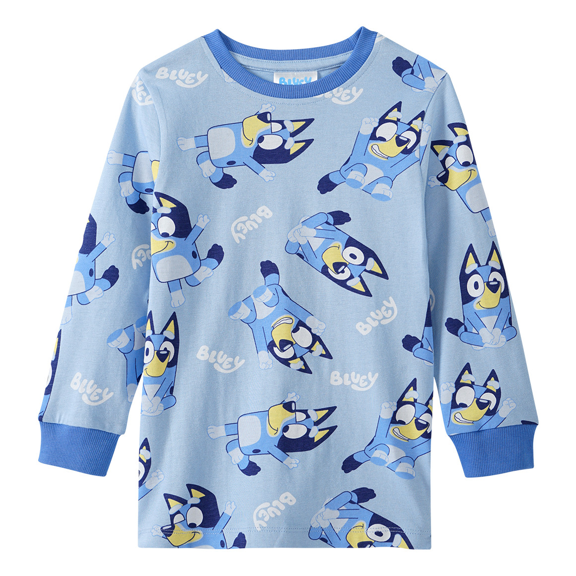 Topolino Bluey Schlafanzug mit Allover-Print hellblau