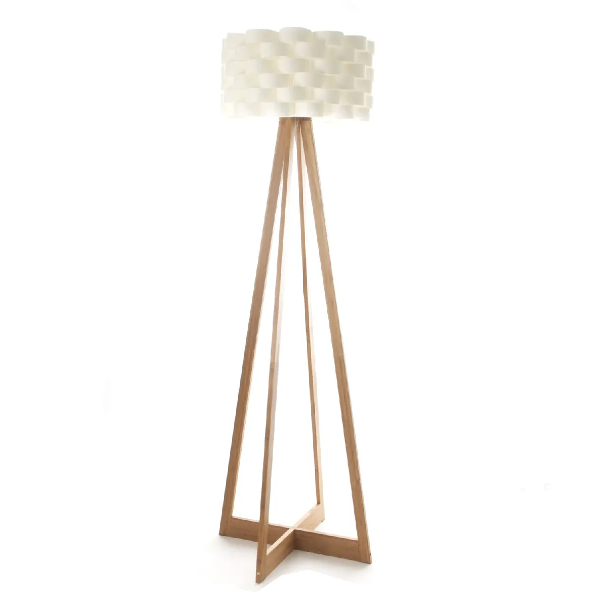 Atmosphera, Createur D'Interieur Atmosphera Lampadaire bambou Moki - Blanc