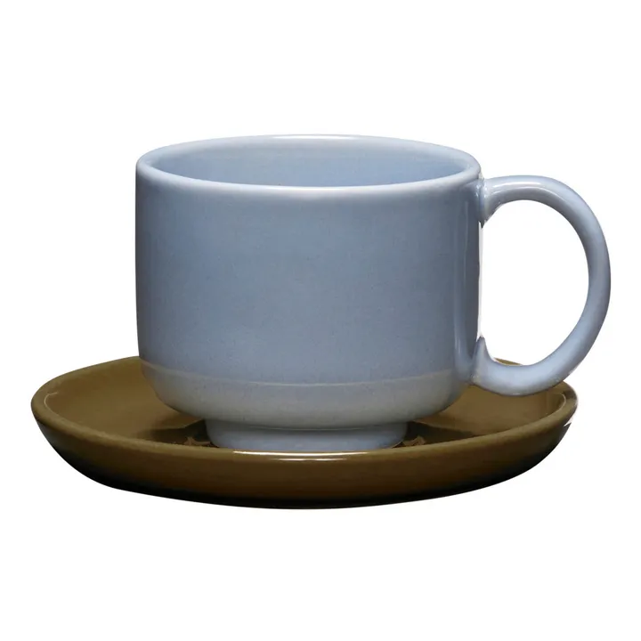 Hübsch Tasse et sous-tasse Amare | Bleu Clair