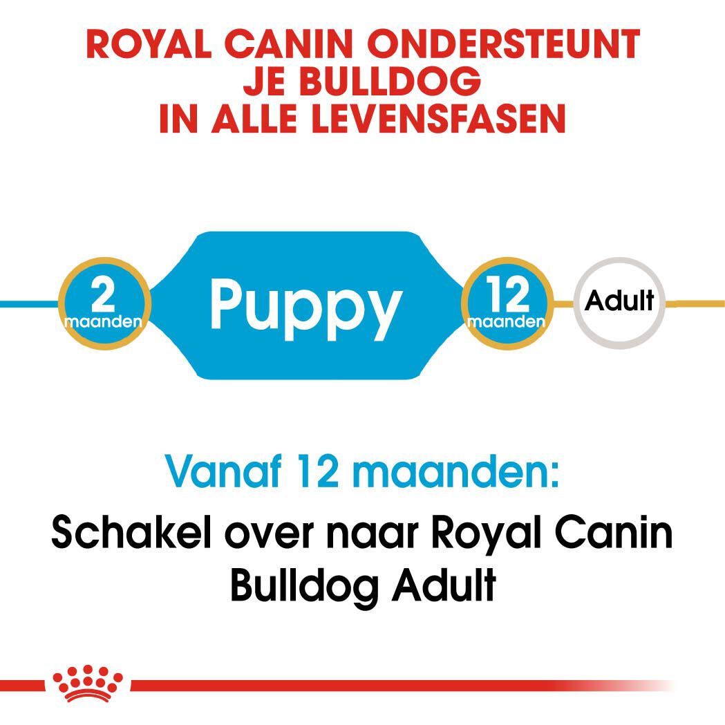 Royal Canin Bulldog Puppy - Hondenvoer - 12 Kilogram - gevogelte