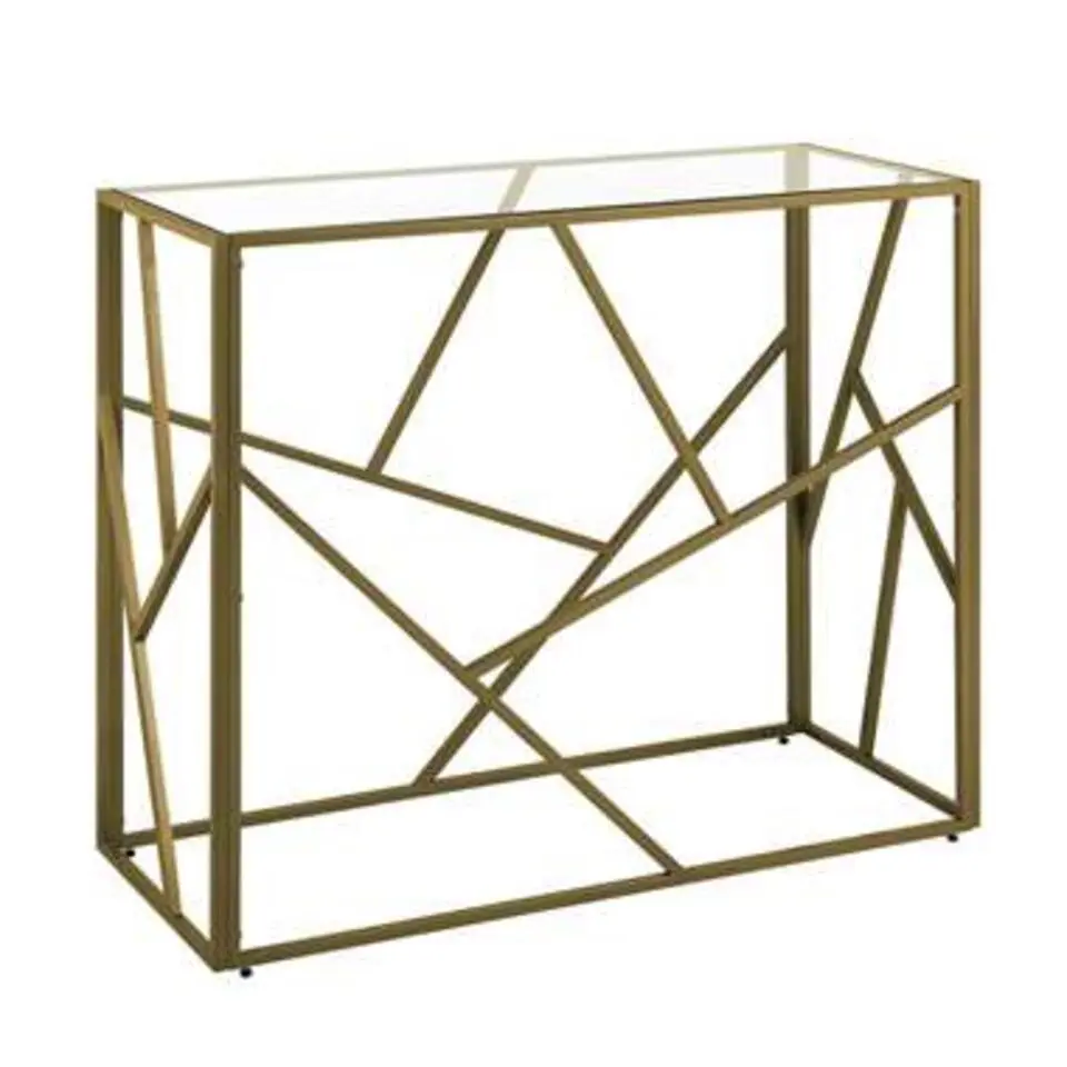 ORLAND - Consoletafel - Goud - Glas