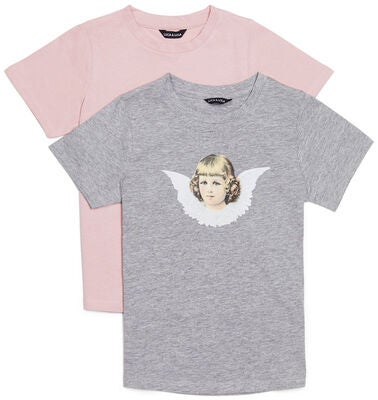Luca & Lola Angel Topp 2-pack, Grey Melange