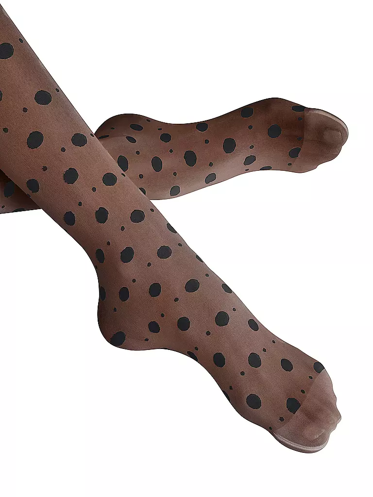 FALKE Modestrumpfhose SNOW DOT black schwarz