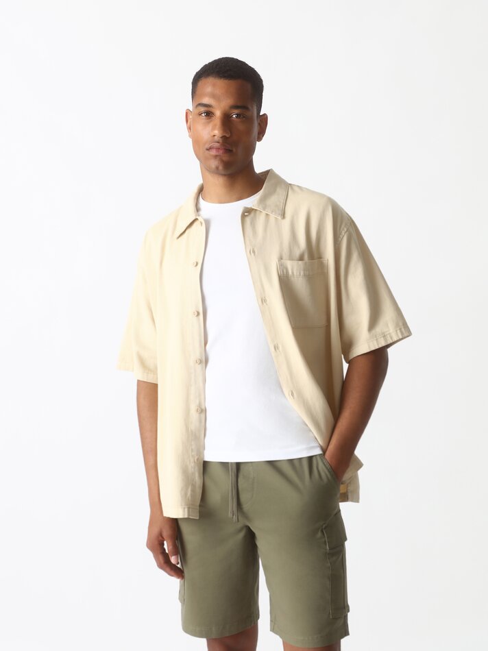Bermuda jogger - cargo - Cáqui Médio