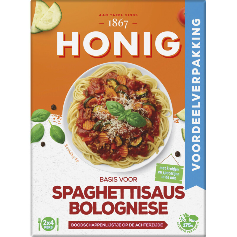 Honig Basis spaghettisaus bolognese voordeel