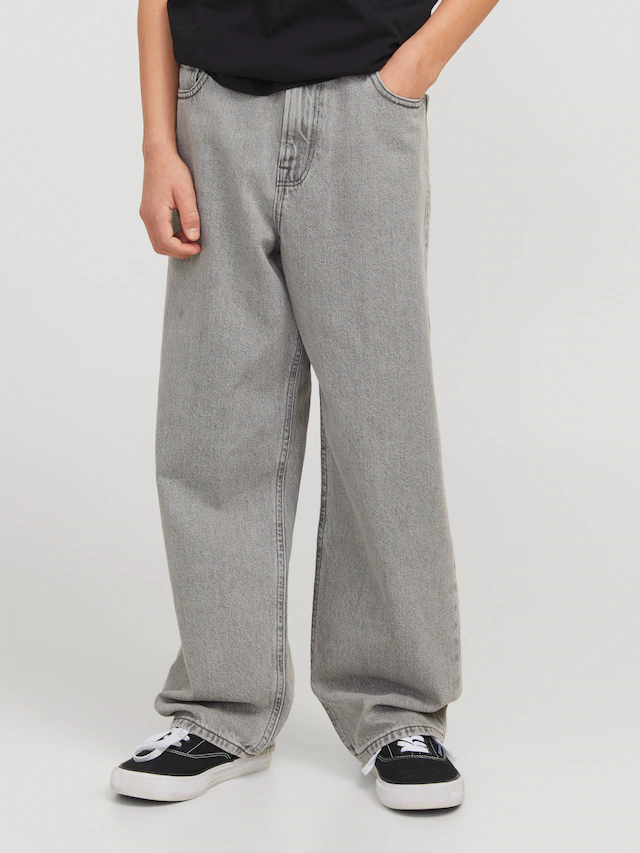 Jack & Jones Junior Relax-fit-Jeans »JJIALEX überzeugt durch Komfort und hohe Taille« unifarben, modisch, relaxed fit, Denim