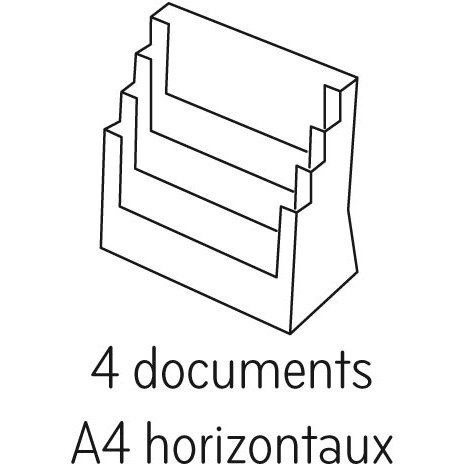 Présentoir mural et de table Taymar multiformats transparent