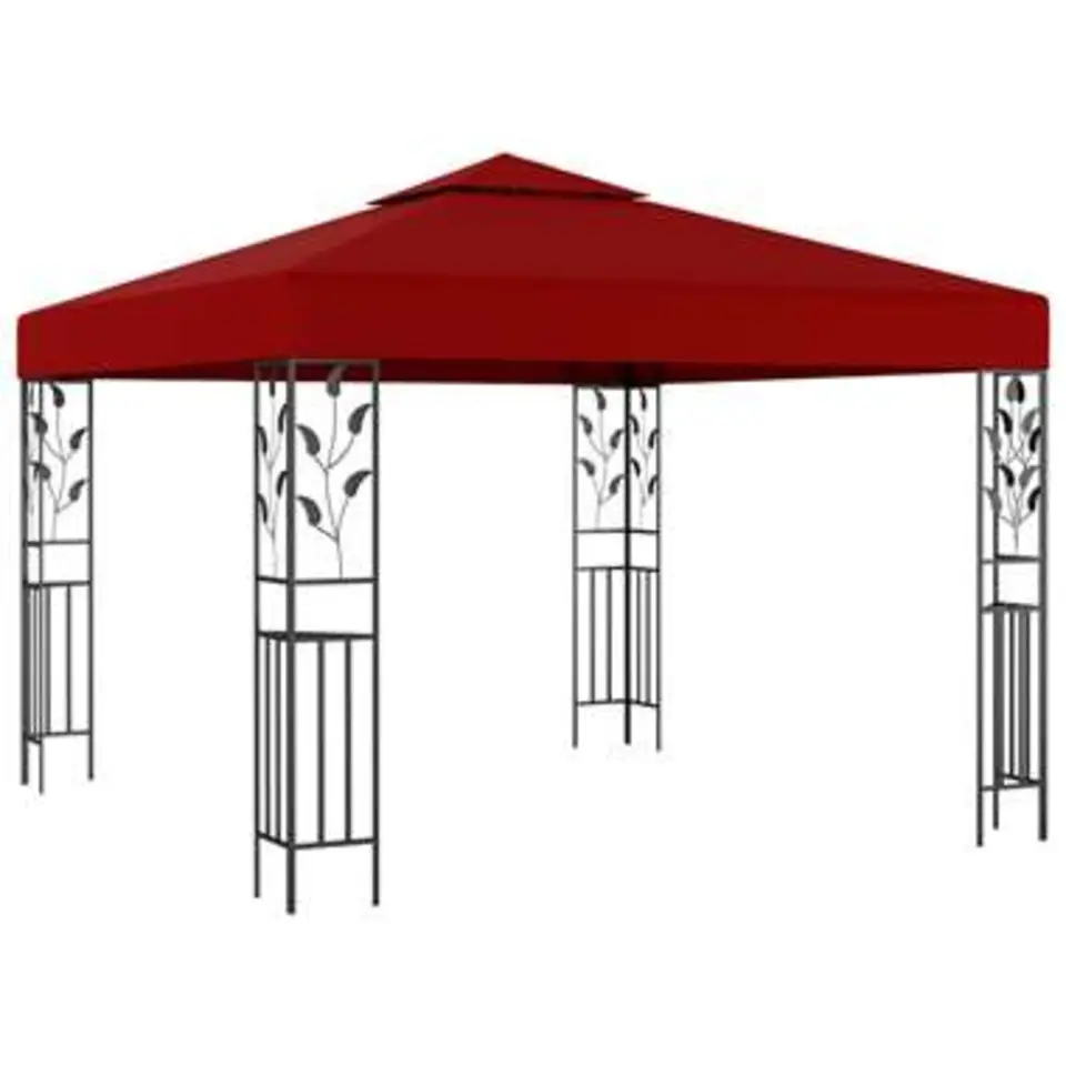 vidaXL - Prieel - Rood - Stof