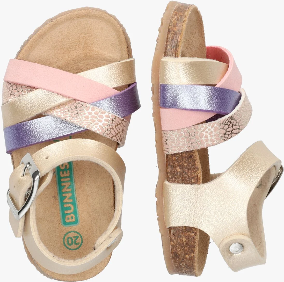 BUNNIESJR gouden bunniesjr sandalen becky beach