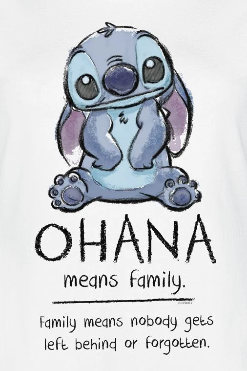 Ohana Means Family | Lilo & Stitch T-Shirt Manches courtes