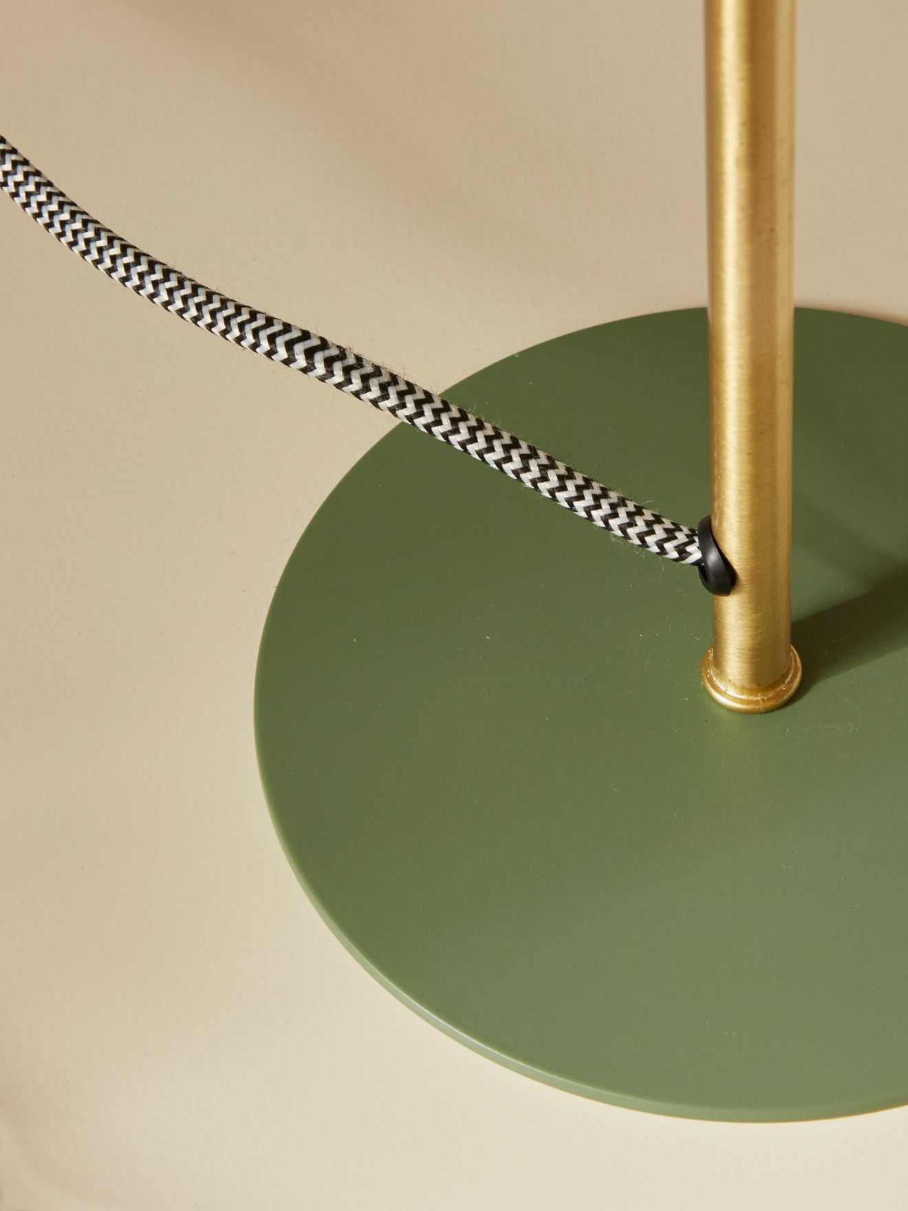 Lampe champignon bicolore en métal