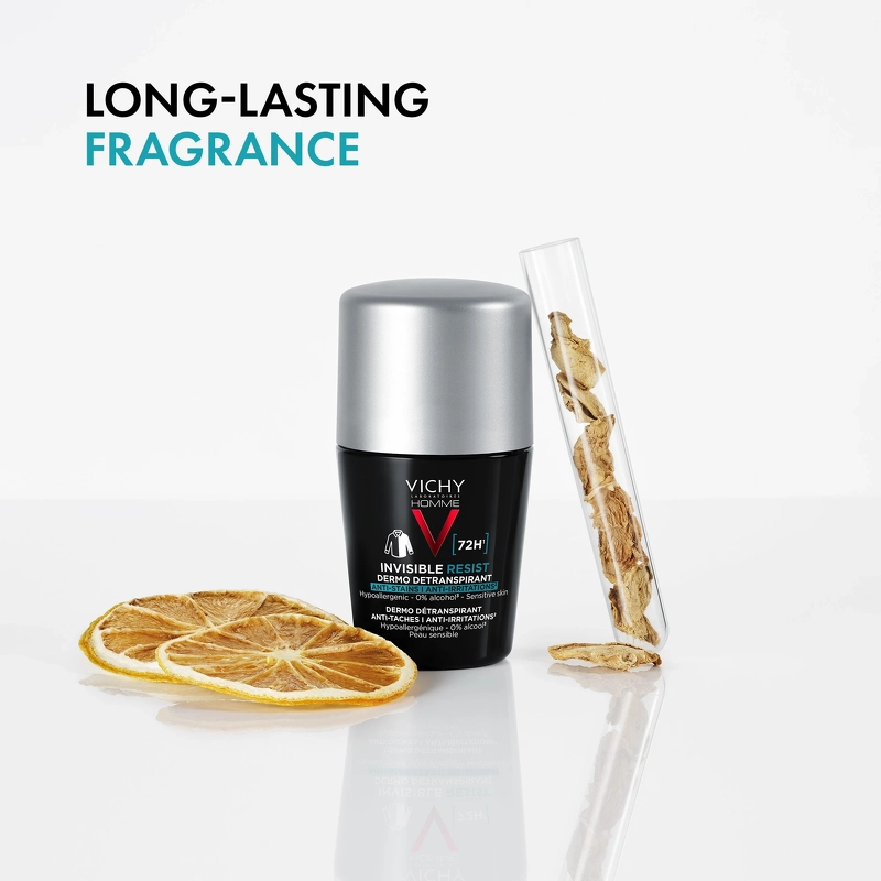Vichy Homme Invisible Resist 72H Dermo Detranspirant Roll-On Deodorant 50 ml