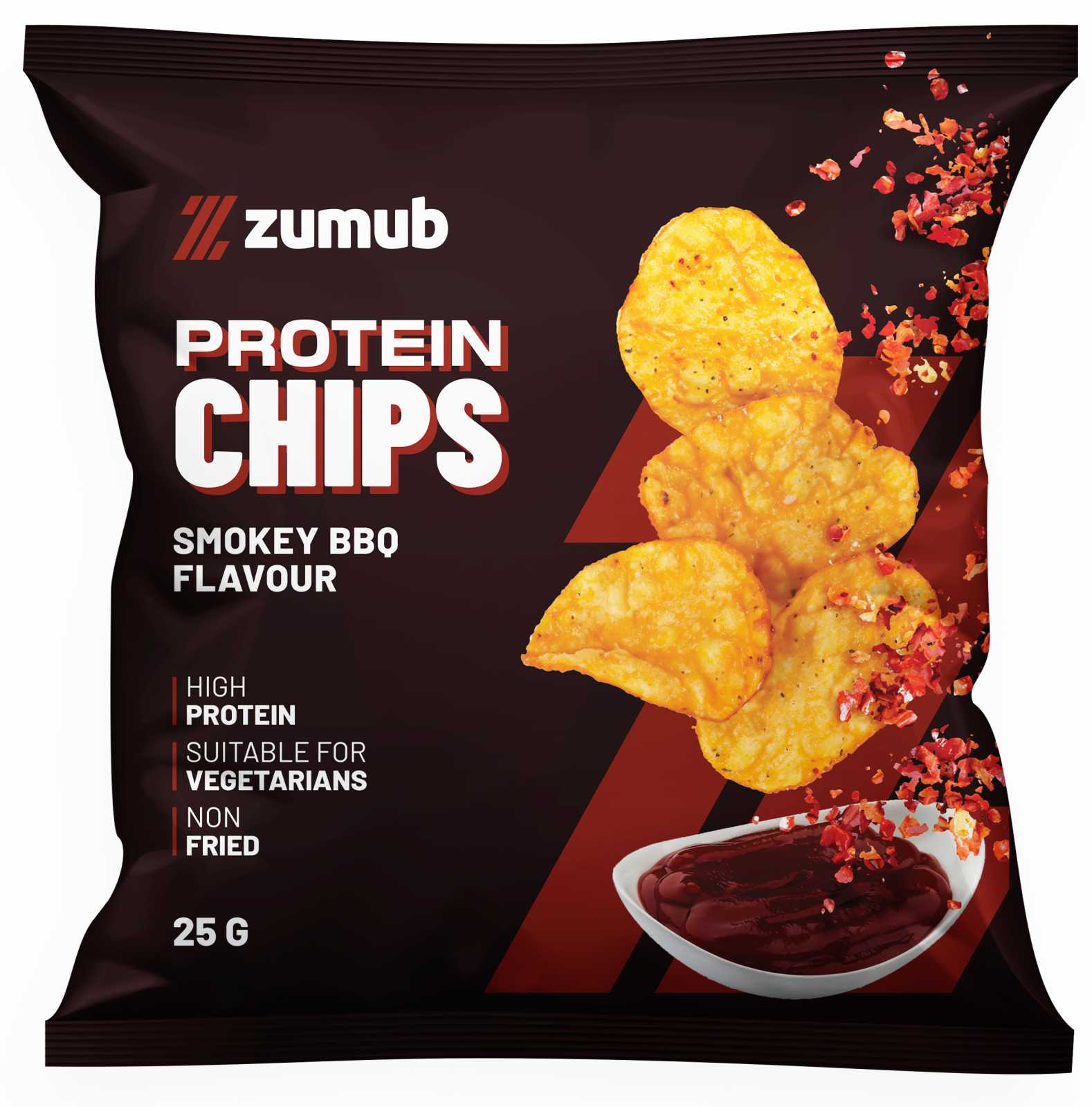 Chips de proteína Zumub sabor churrasco defumado 25 g