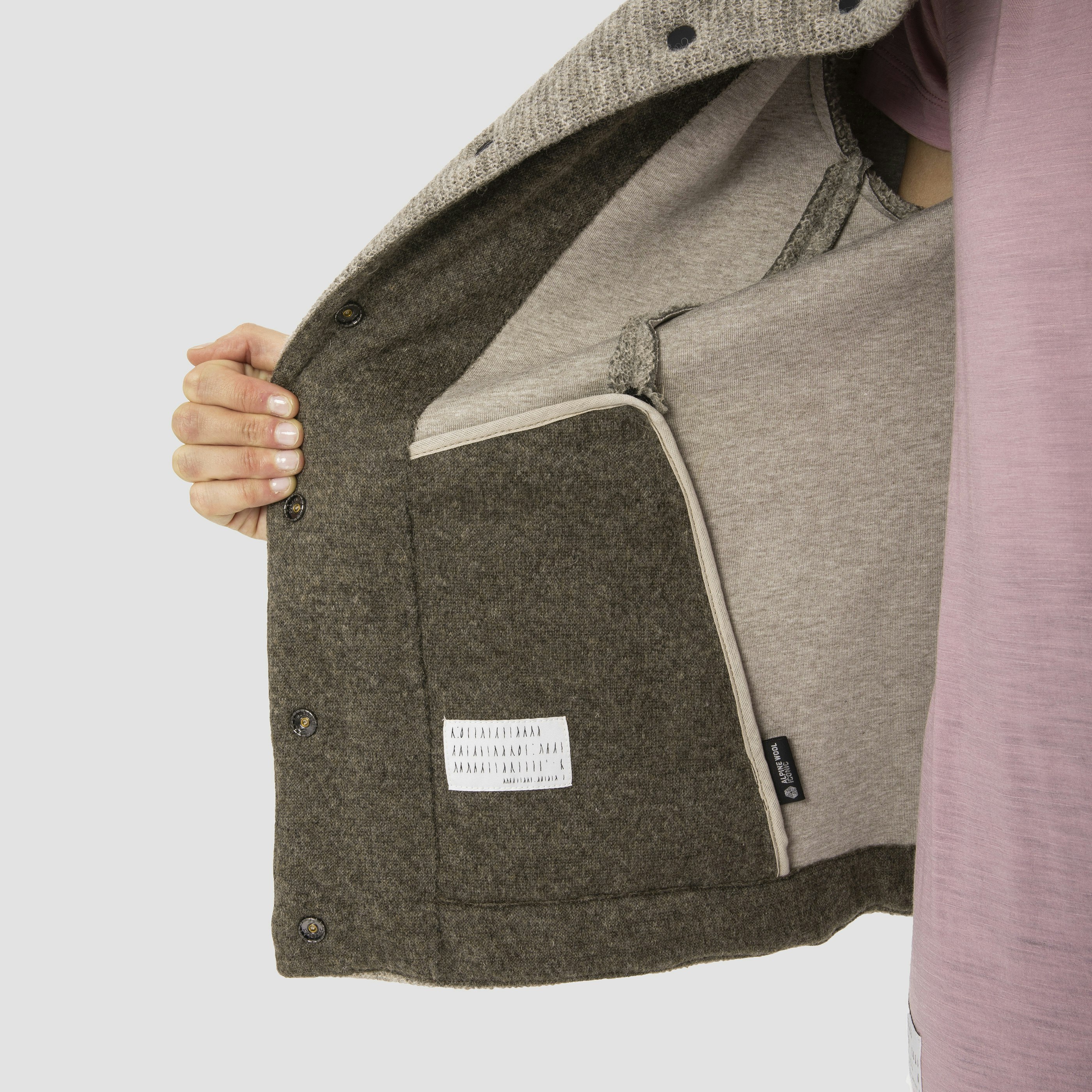 Sarner Undyed Wool Kapuzenjacke Damen