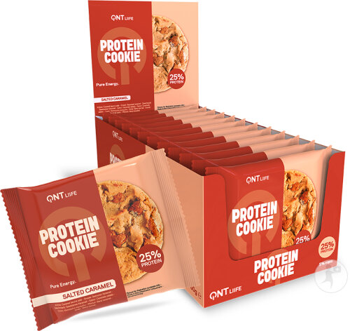 QNT Protein Cookies Salted Caramel 12x60g