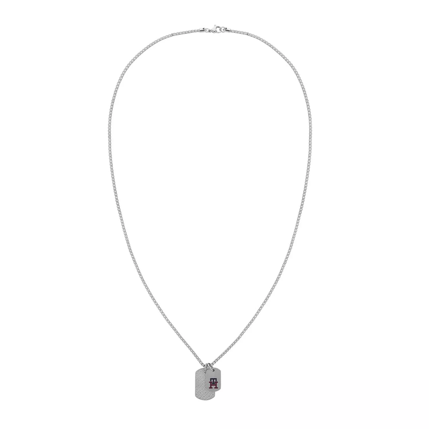 Tommy Hilfiger Monogram Tag Halskæde Rustfrit Stål 2790465