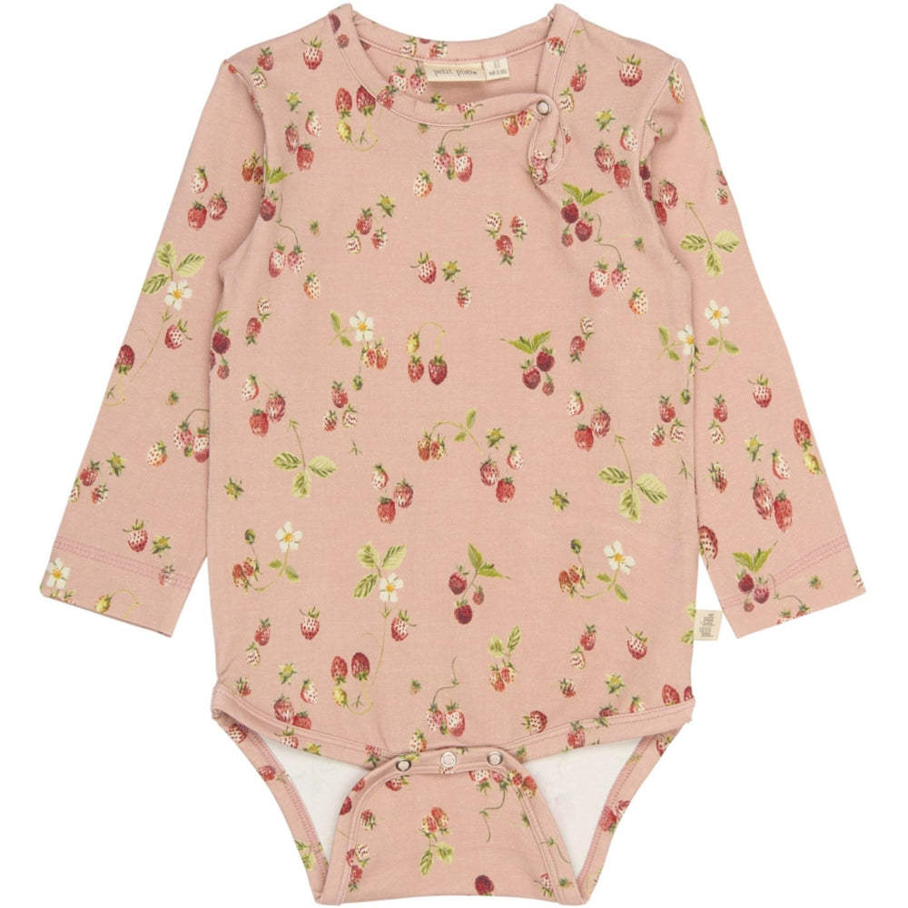 Køb Petit Piao Misty Rose Strawberry AOP PPStar L_S Body