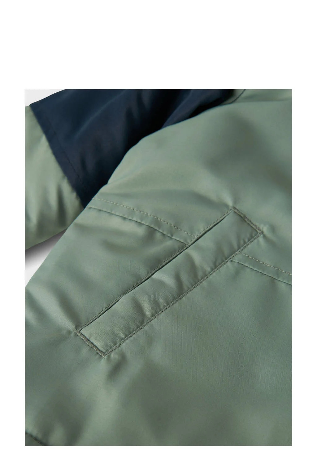 NAME IT winterjas NMMMAX zachtgroen/donkerblauw