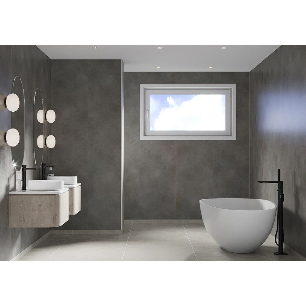 BADEROMSPANEL FIBO METON GREY