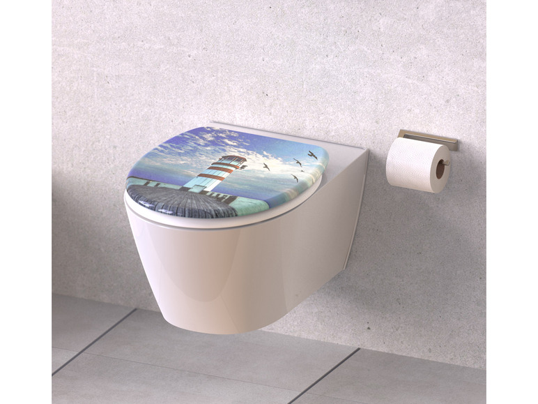 WC zitting duroplast, met soft-close-mechanisme