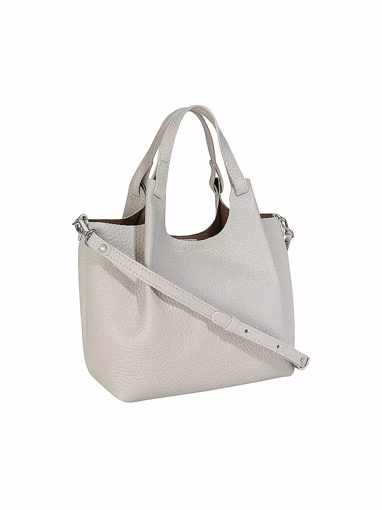 GIANNI CHIARINI Ledertasche - Hobo Bag DUA  hellgrau