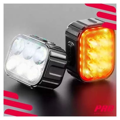 Kit d'éclairage pour vélo 350 et 50 Lumen LED Phare avant et arrière