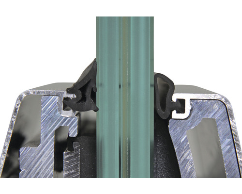 Rubberen afdichting voor Pertura Pontos glazen balustrades (binnen)
