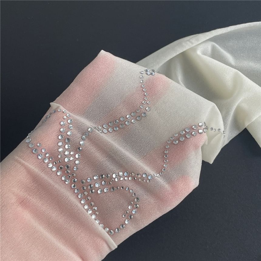 Kuromori - Strass Strik Panty
