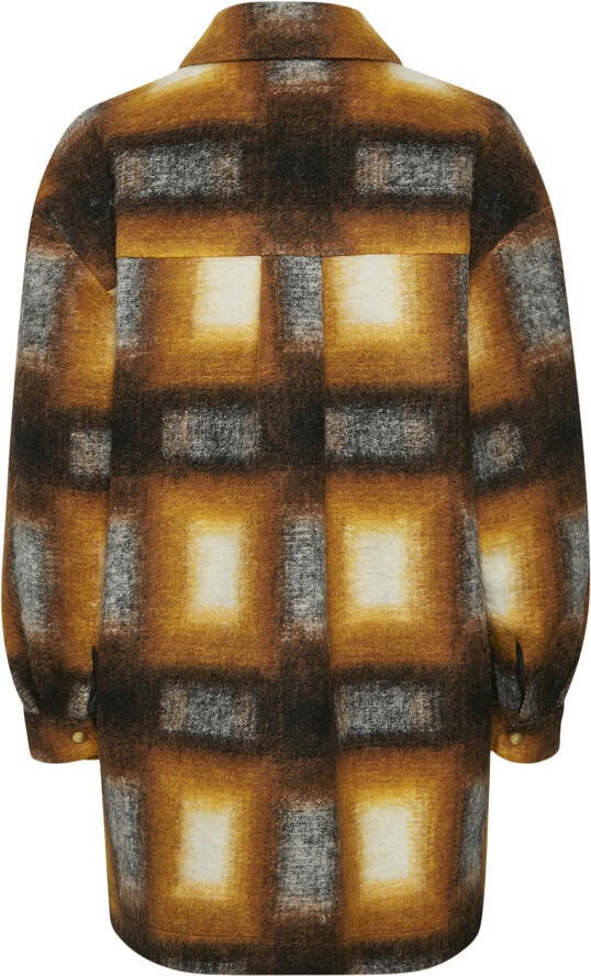 Gestuz NiniGZ shirt Buckthorn brown check