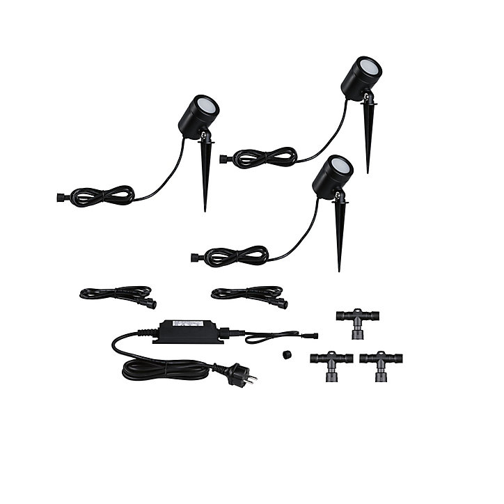 Spot extérieur Link+Light 3x1,6W IP67 3000K 230/12V Paulmann