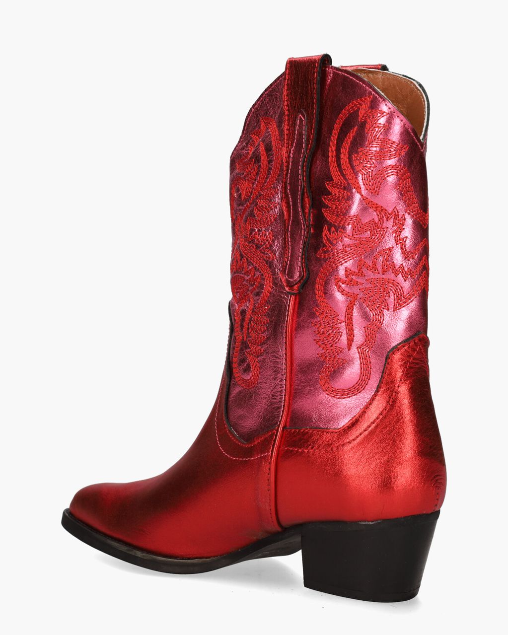 DWRS Label Brady Metallic Rood/Roze Damesboots