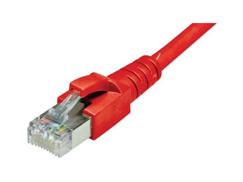 Dätwyler IT Infra Patchkabel RJ-45 - RJ-45, Cat 6A, S/FTP, Patchkabel, 2 m, Rot