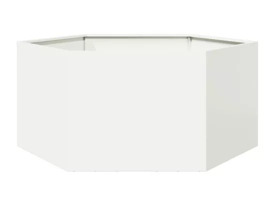 Jardinière bac lit surélevé blanche 104 x 90 x 45 cm 02_0038631