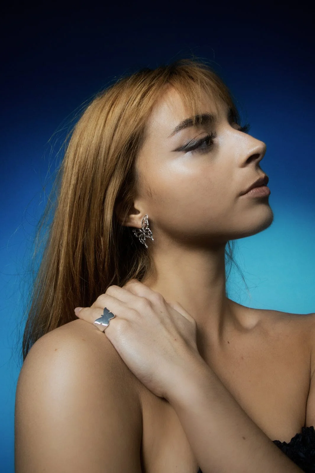 Jane Kønig Butterfly Signet ring solv