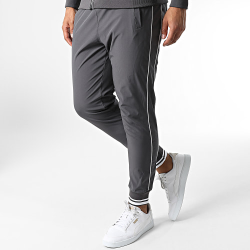 Ensemble Veste Zippée Et Pantalon Jogging XP153 Gris Anthracite